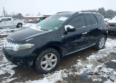 2009 Nissan Murano Sl from USA, damaged, VIN JN8AZ18W59W206499